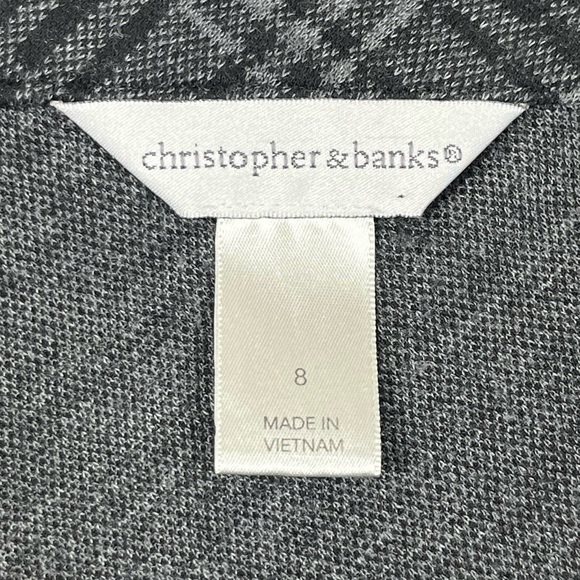 Christopher & Banks Grey Plaid A-Line Skirt with Buckle Detail Size 8 - Picture 7 of 10